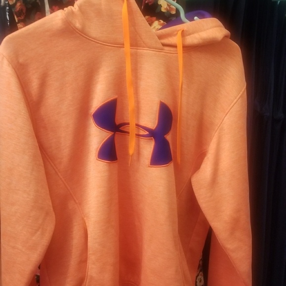 under armour hoodie orange